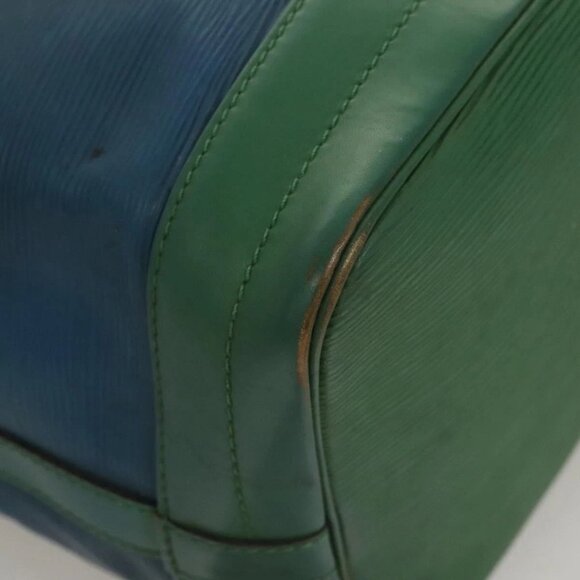 LOUIS VUITTON Epi Noe Shoulder Bag Bicolor Green Blue M44044 LV Auth 125216 - Picture 4 of 16
